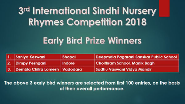 Early bird winner